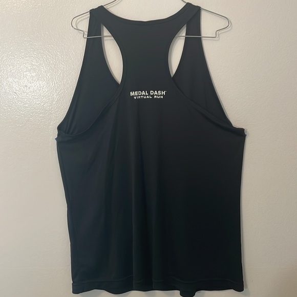 Team 365 2XL black Racerback tank top with Darth Vader front & medal dash rear - Picture 5 of 7